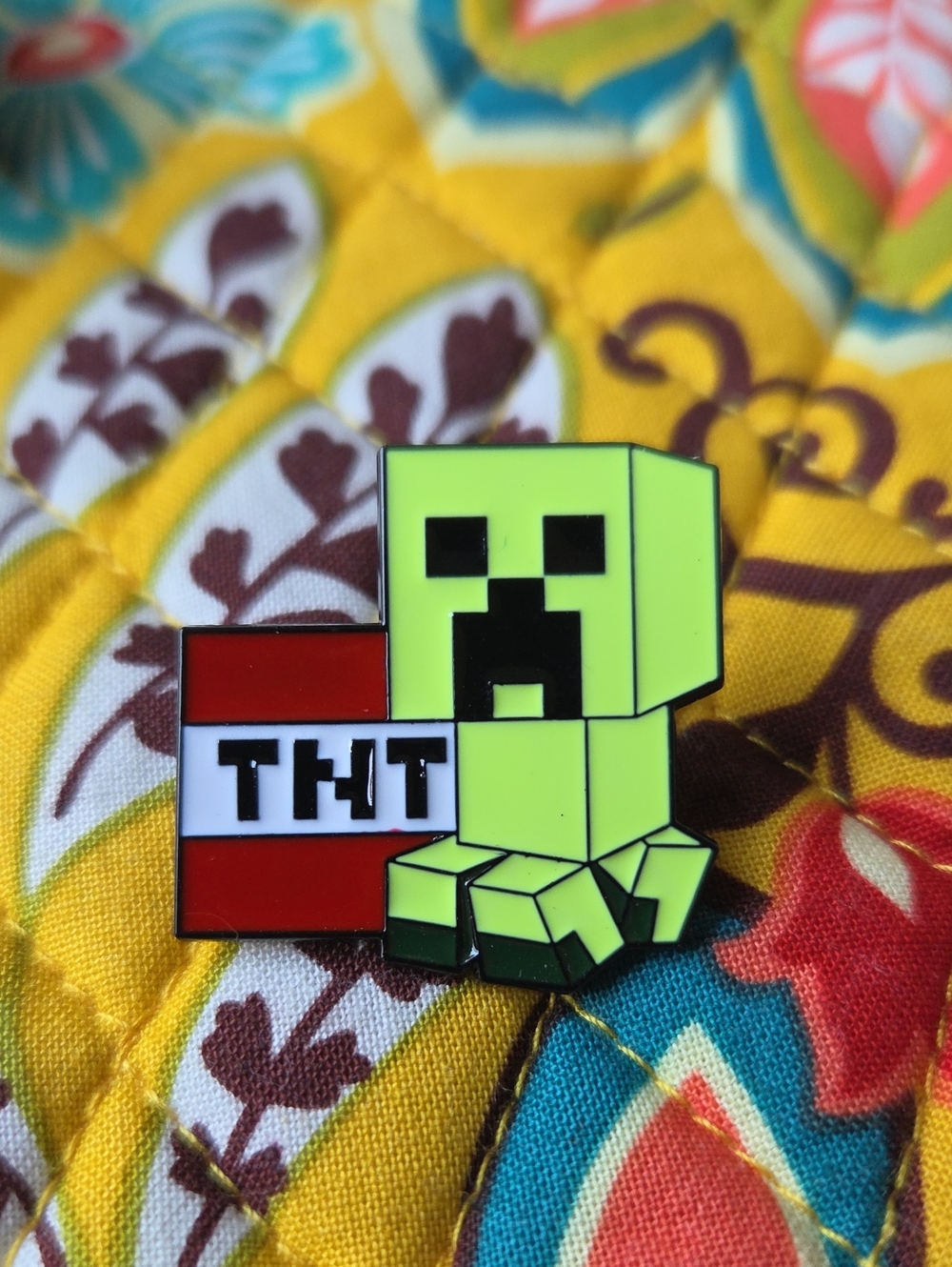Creeper TNT Enamel Pin - Green